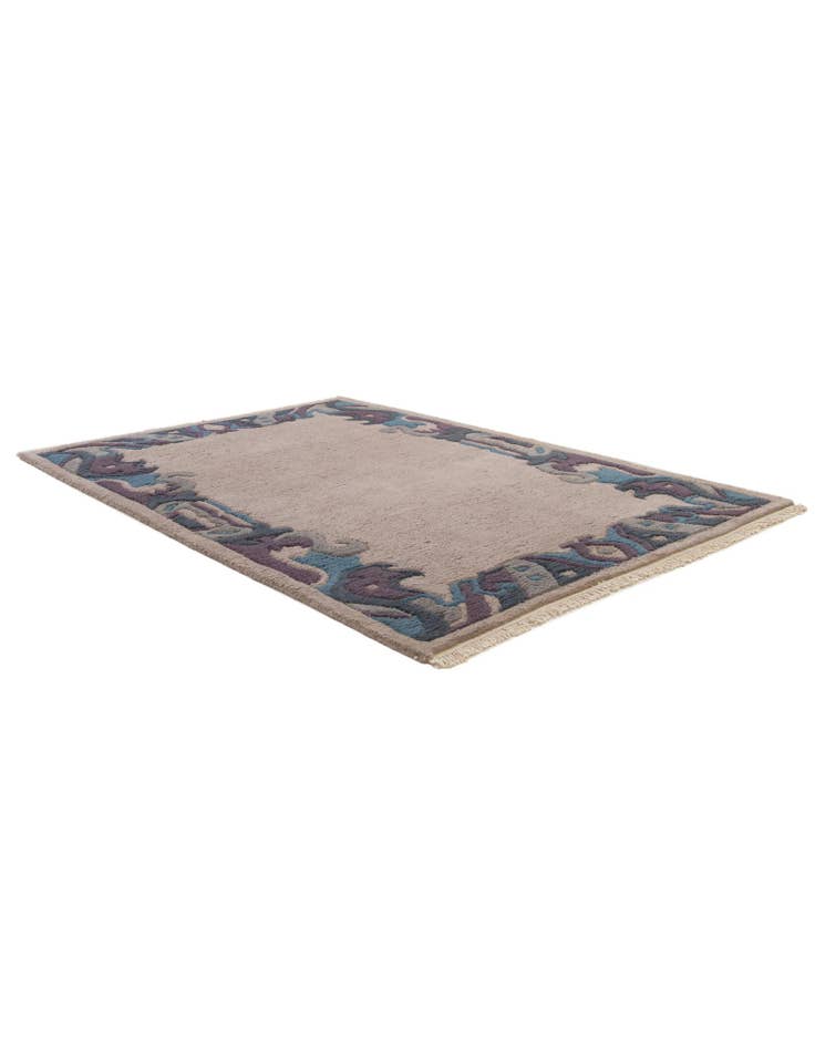 Detail image of  4' x 5' 10  Hand Knotted Nepal Wool Rug