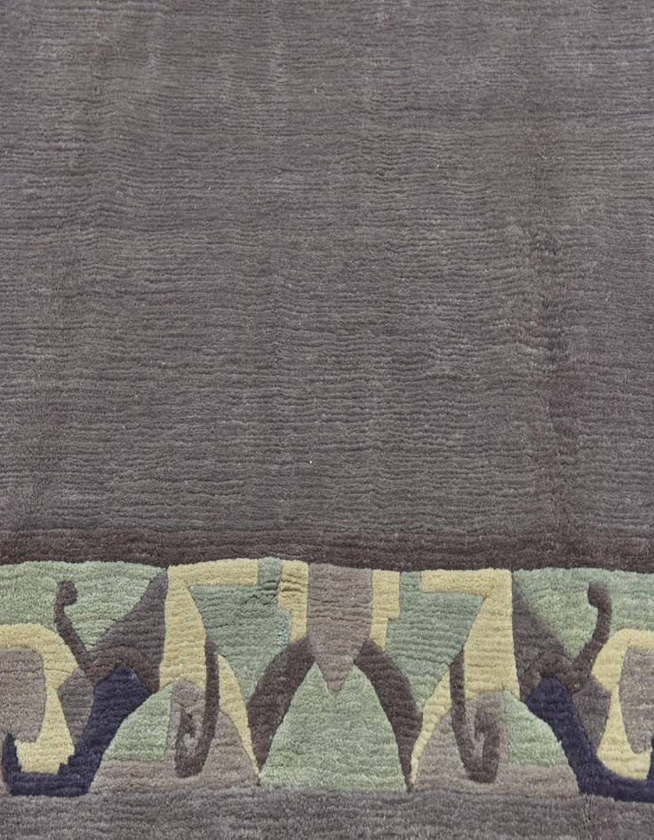 Detail image of  7' 7 x 10' 9  Hand Knotted Nepal Wool Rug