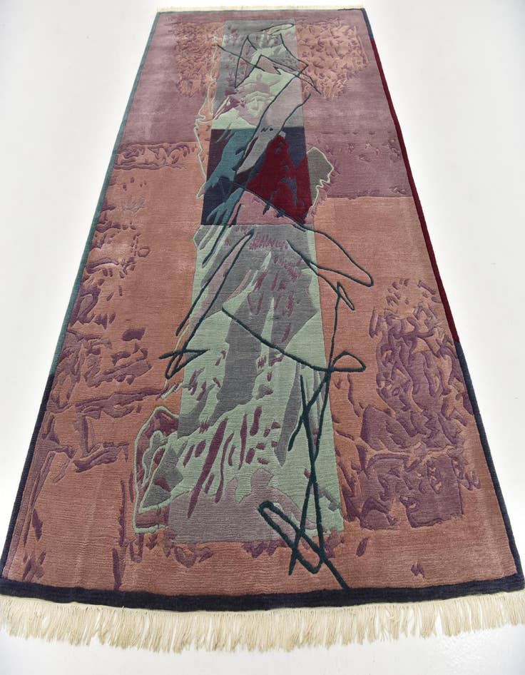 Detail image of  6' 8 x 9' 10  Hand Knotted Nepal Wool Rug