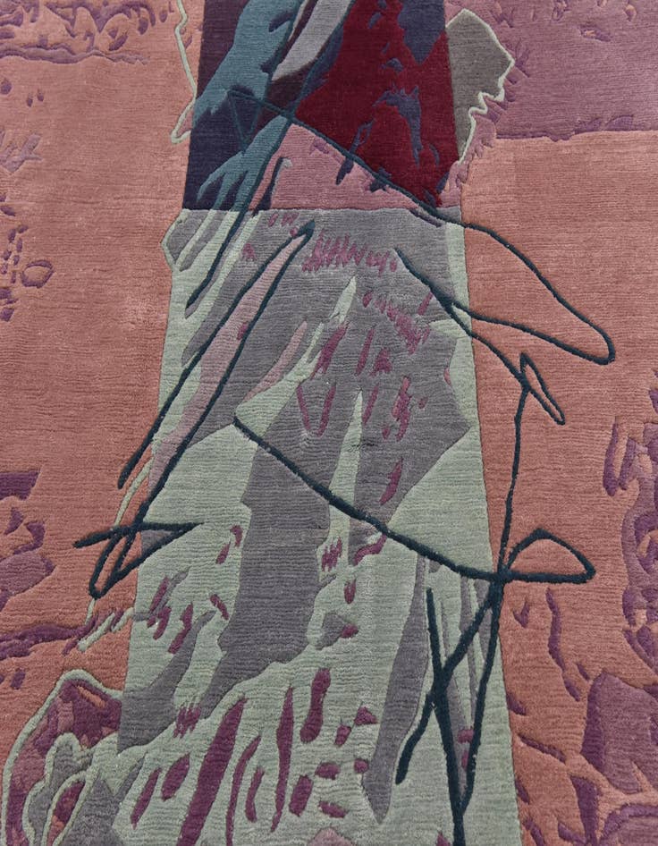 Detail image of  6' 8 x 9' 10  Hand Knotted Nepal Wool Rug