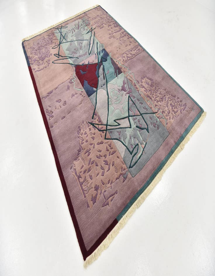 Detail image of  6' 8 x 9' 7  Hand Knotted Nepal Wool Rug