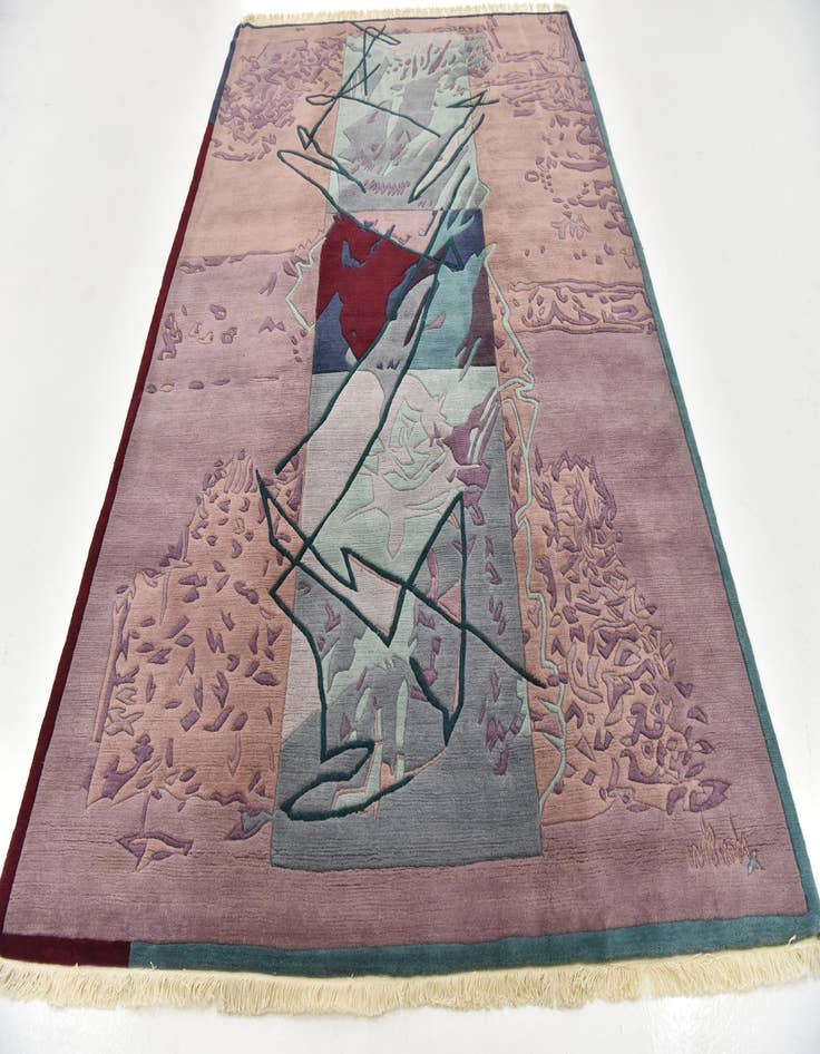 Detail image of  6' 8 x 9' 7  Hand Knotted Nepal Wool Rug