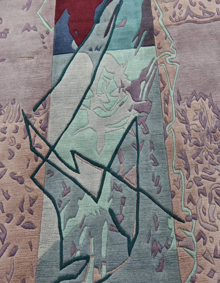 Detail image of  6' 8 x 9' 7  Hand Knotted Nepal Wool Rug