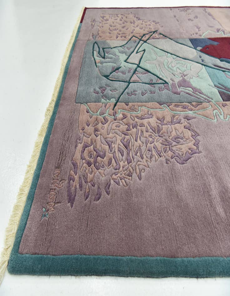 Detail image of  6' 8 x 9' 7  Hand Knotted Nepal Wool Rug