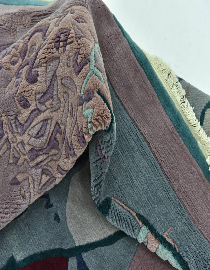 Detail image of  6' 8 x 9' 7  Hand Knotted Nepal Wool Rug