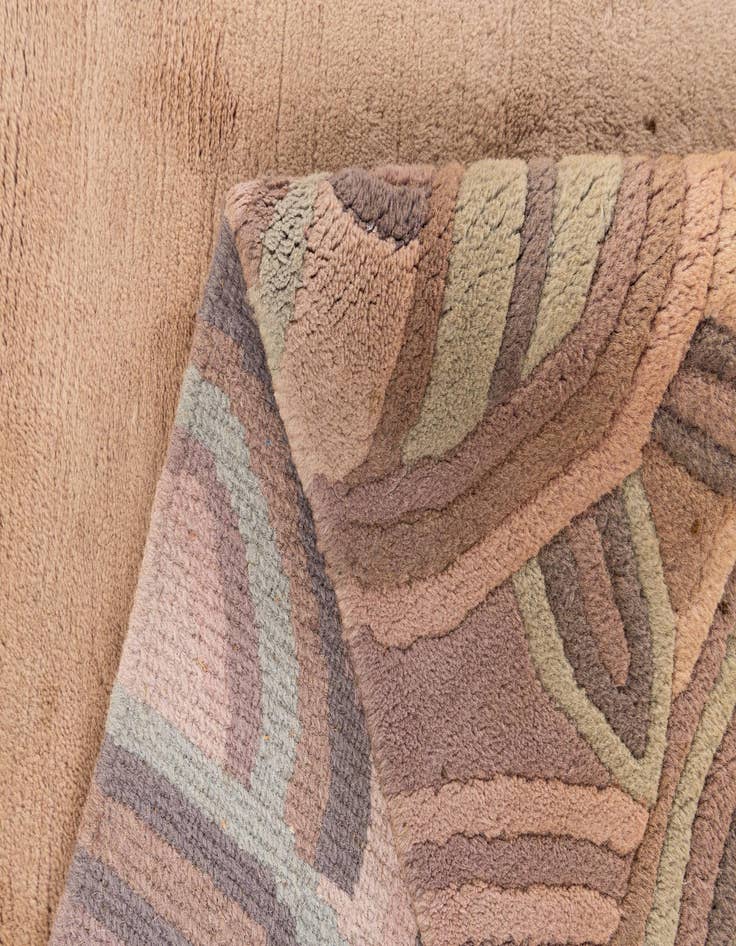 Detail image of  6' 6 x 9' 11  Hand Knotted Nepal Wool Rug