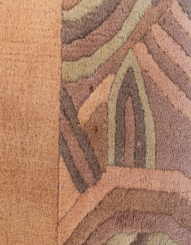 Detail image of  6' 6 x 9' 11  Hand Knotted Nepal Wool Rug