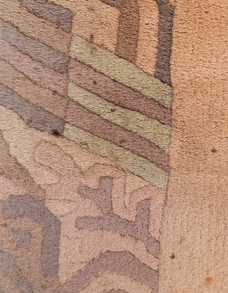 Detail image of  6' 6 x 9' 11  Hand Knotted Nepal Wool Rug