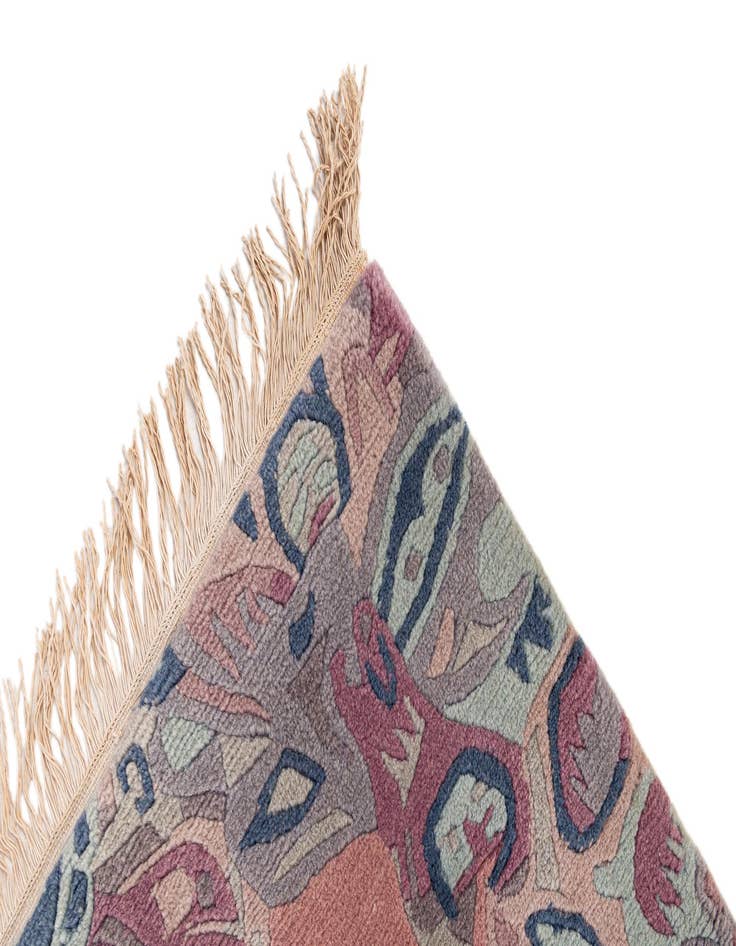 Detail image of  4' 2 x 5' 10  Hand Knotted Nepal Wool Rug