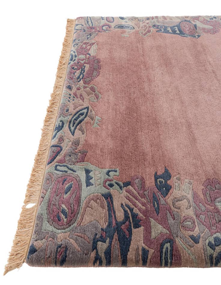 Detail image of  4' 2 x 5' 10  Hand Knotted Nepal Wool Rug