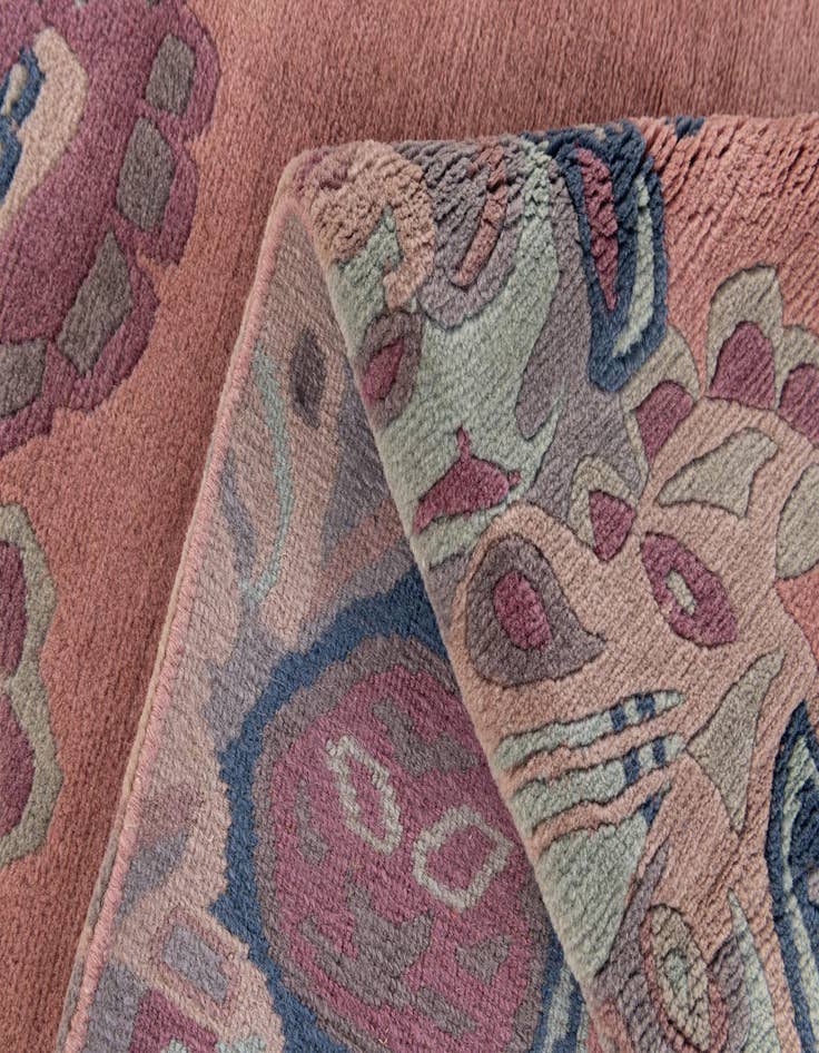 Detail image of  4' 2 x 5' 10  Hand Knotted Nepal Wool Rug