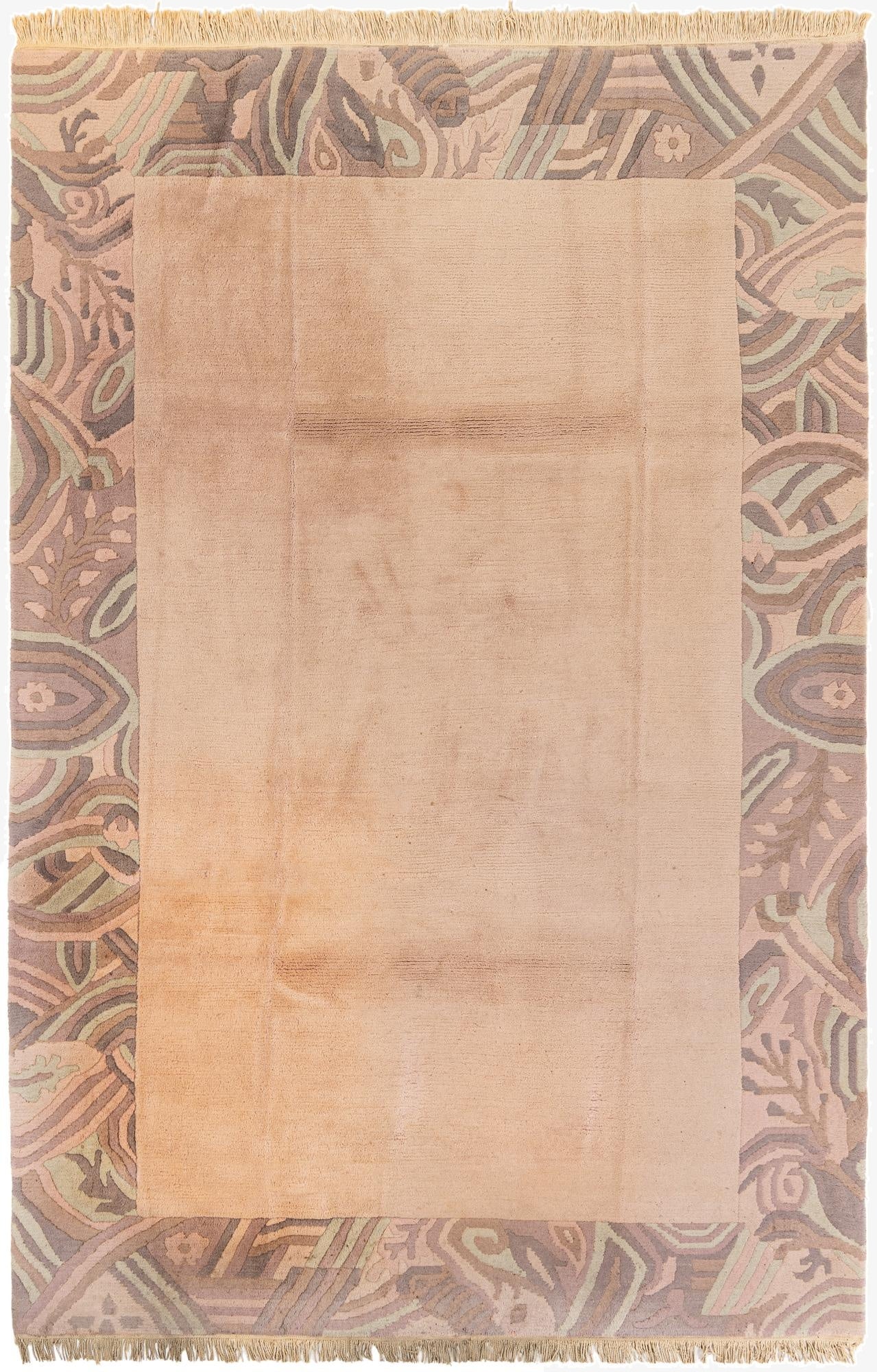  6' 6 x 9' 11  Hand Knotted Nepal Wool Rug