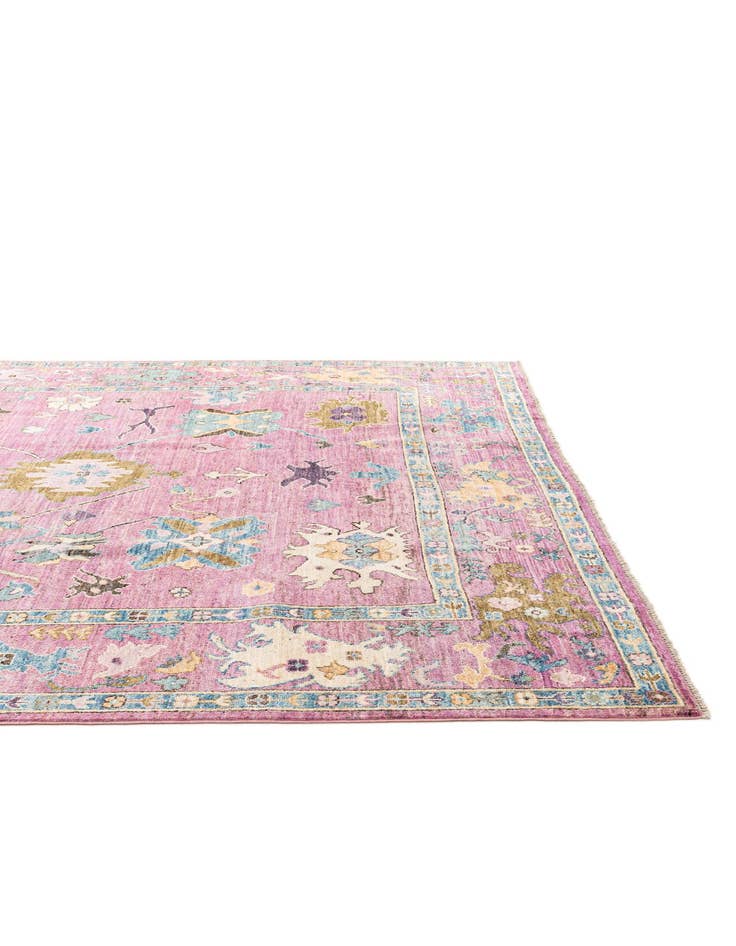 Detail image of  8' x 9' 9  Hand Knotted Oushak Wool Rug