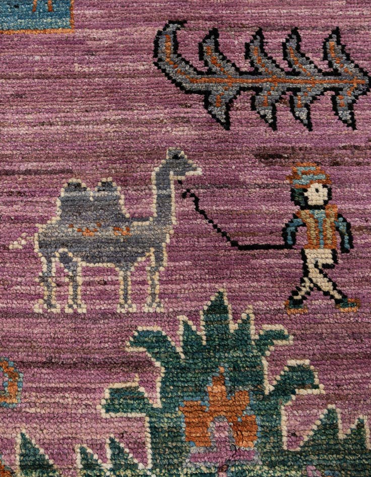 Detail image of  8' 3 x 9' 10  Hand Knotted Oushak Wool Rug