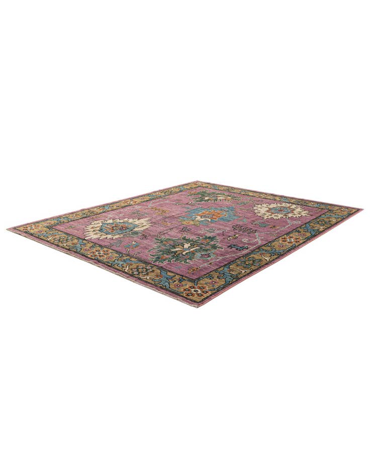 Detail image of  8' 3 x 9' 10  Hand Knotted Oushak Wool Rug