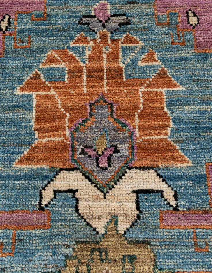 Detail image of  8' 3 x 9' 10  Hand Knotted Oushak Wool Rug