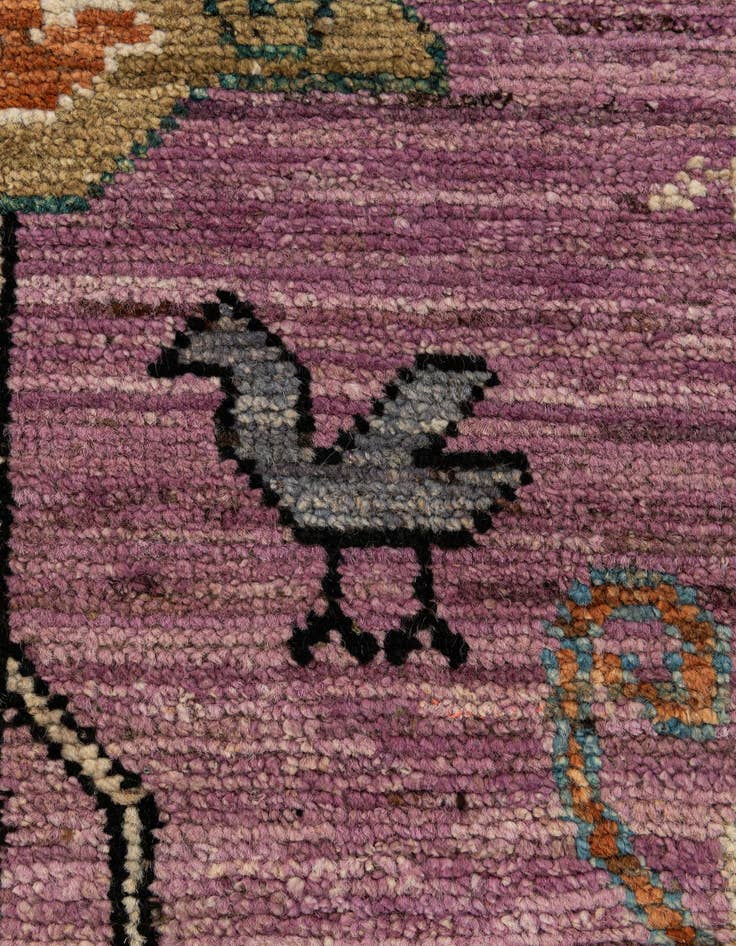 Detail image of  8' 3 x 9' 10  Hand Knotted Oushak Wool Rug