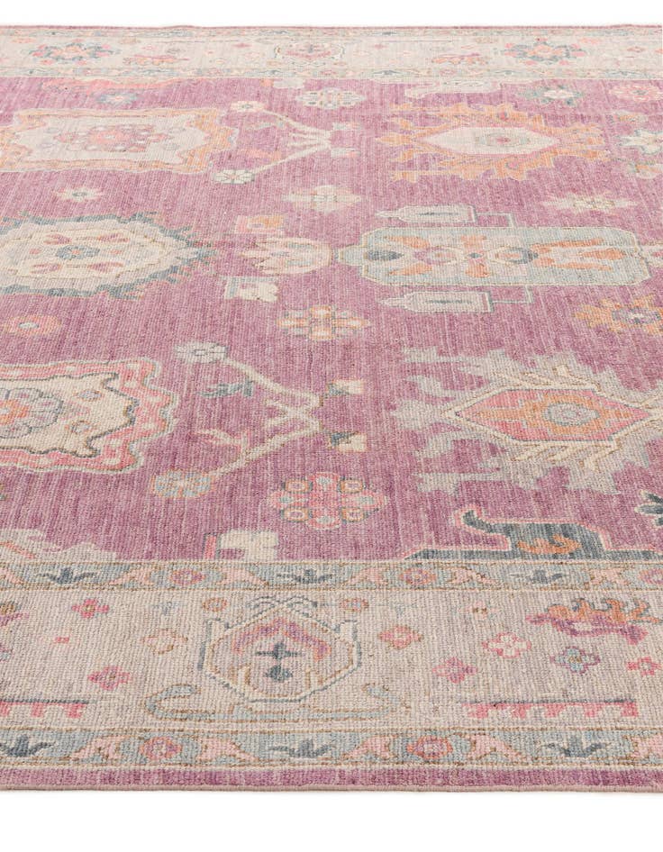 Detail image of  10' 3 x 14' 1  Hand Knotted Oushak Wool Rug