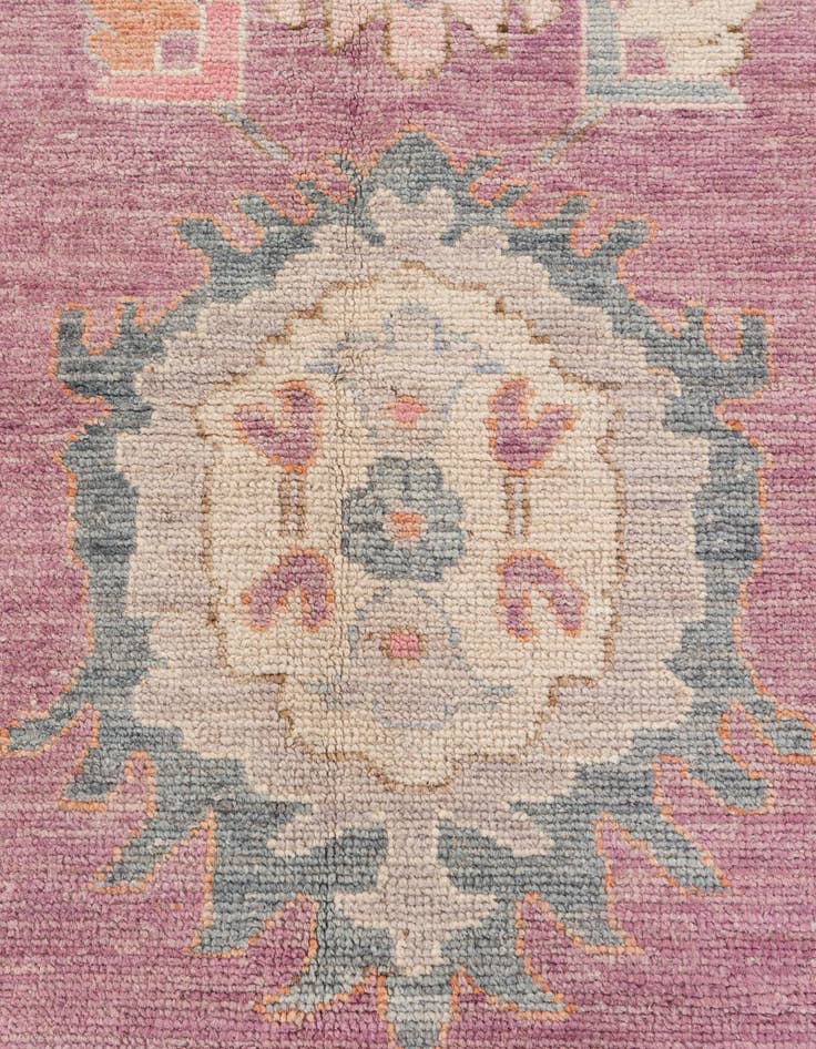 Detail image of  10' 3 x 14' 1  Hand Knotted Oushak Wool Rug