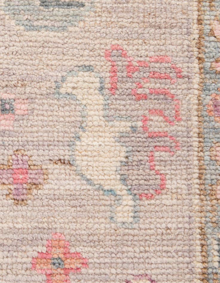 Detail image of  10' 3 x 14' 1  Hand Knotted Oushak Wool Rug