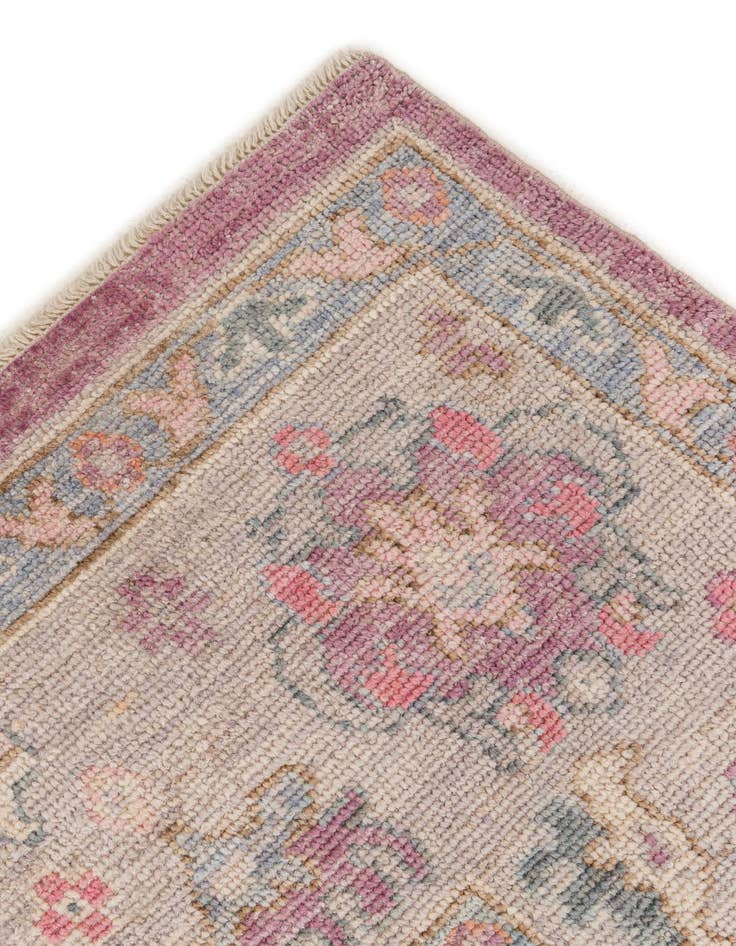 Detail image of  10' 3 x 14' 1  Hand Knotted Oushak Wool Rug