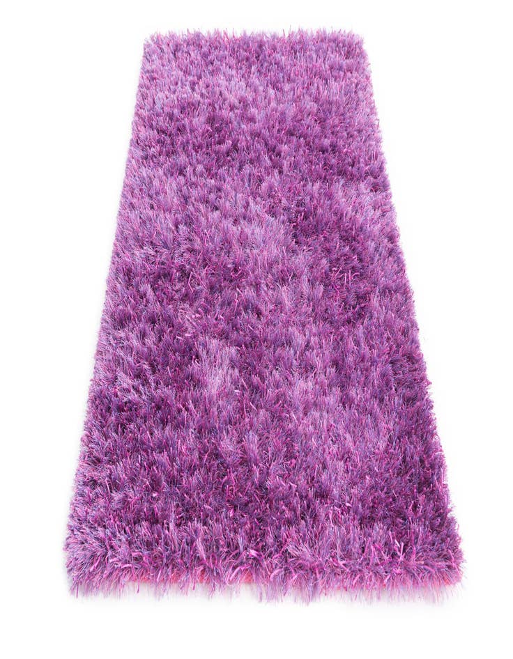 Detail image of  2' 9 x 4' 7  Hand Knotted Solid Shag Oriental Rug