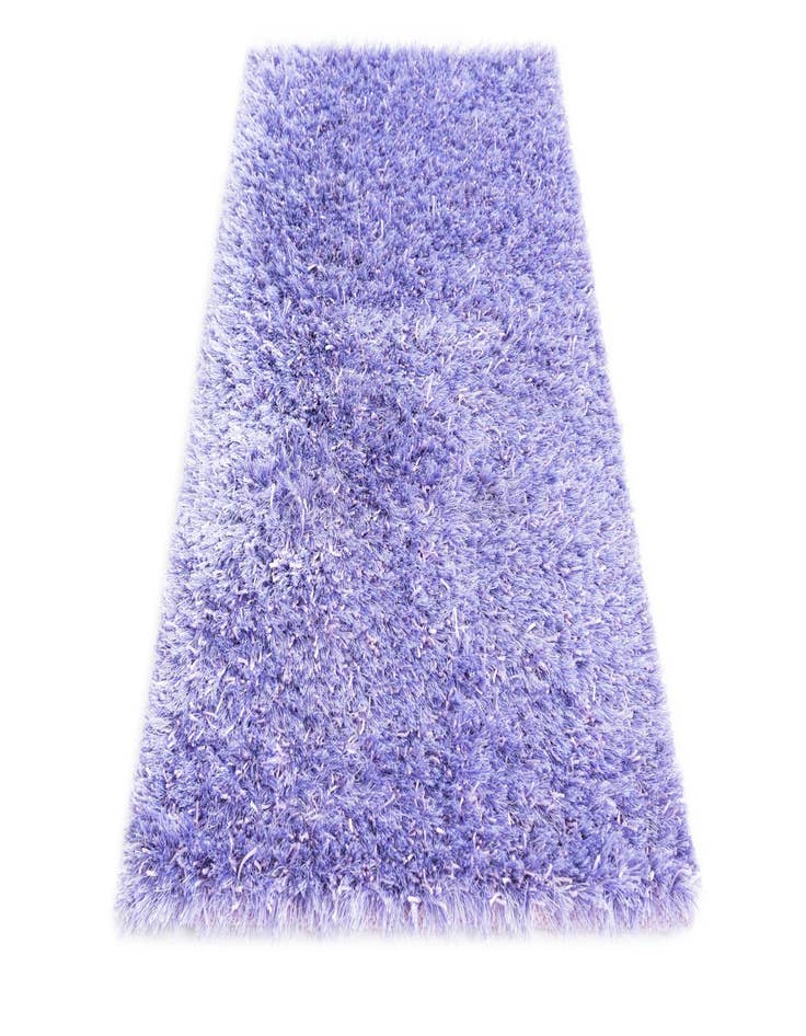 Detail image of  2' 7 x 4' 9  Hand Knotted Solid Shag Oriental Rug