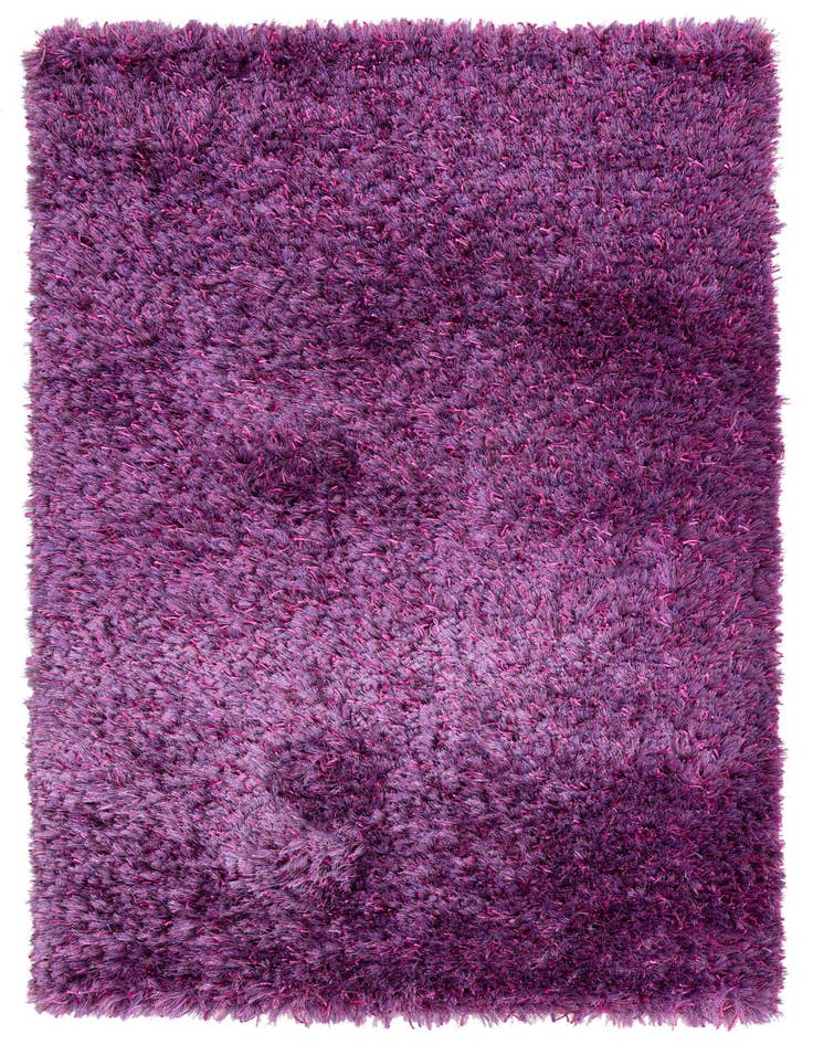 Detail image of  3' 2 x 5' 5  Hand Knotted Solid Shag Oriental Rug