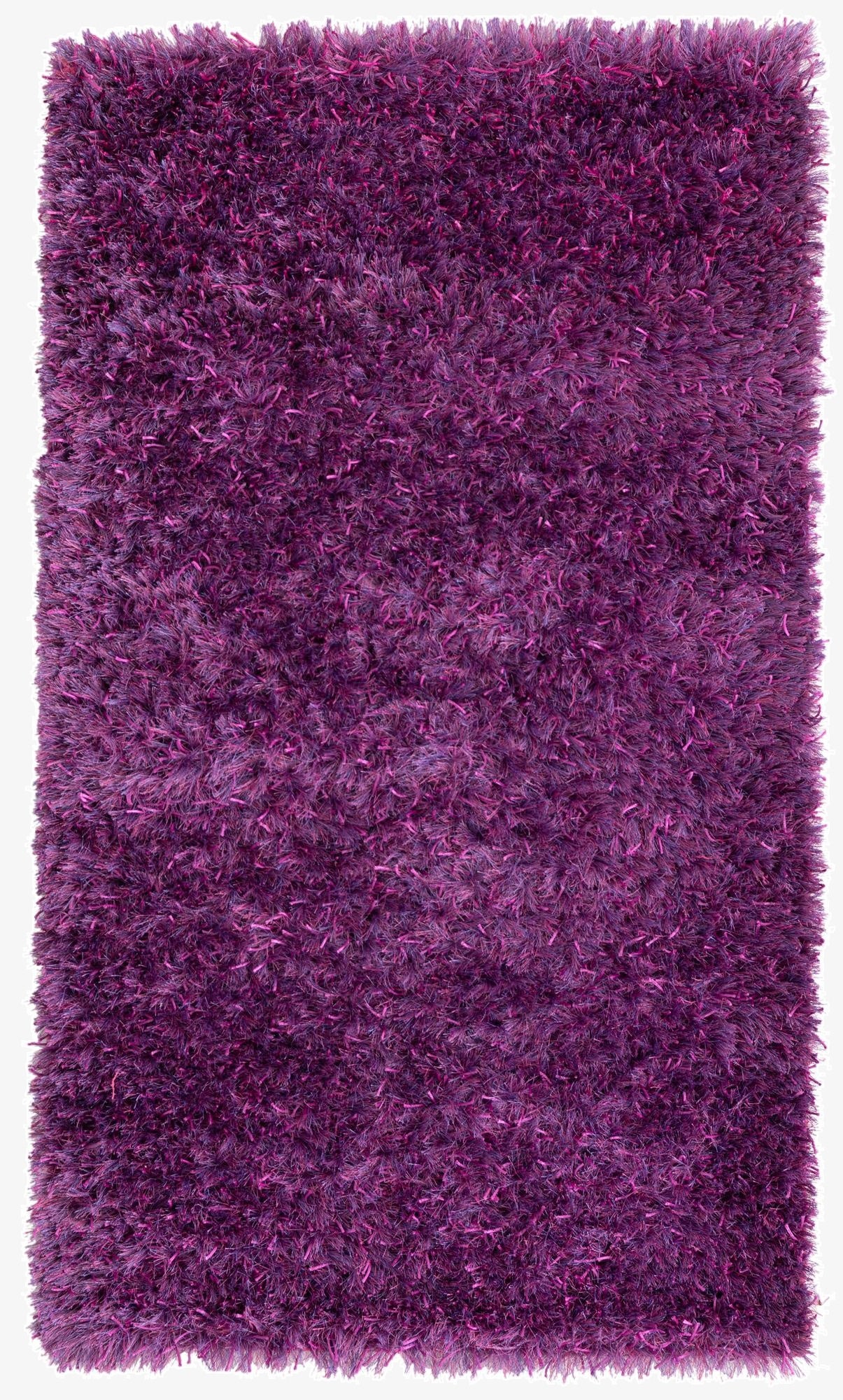  2' 9 x 4' 7  Hand Knotted Solid Shag Oriental Rug