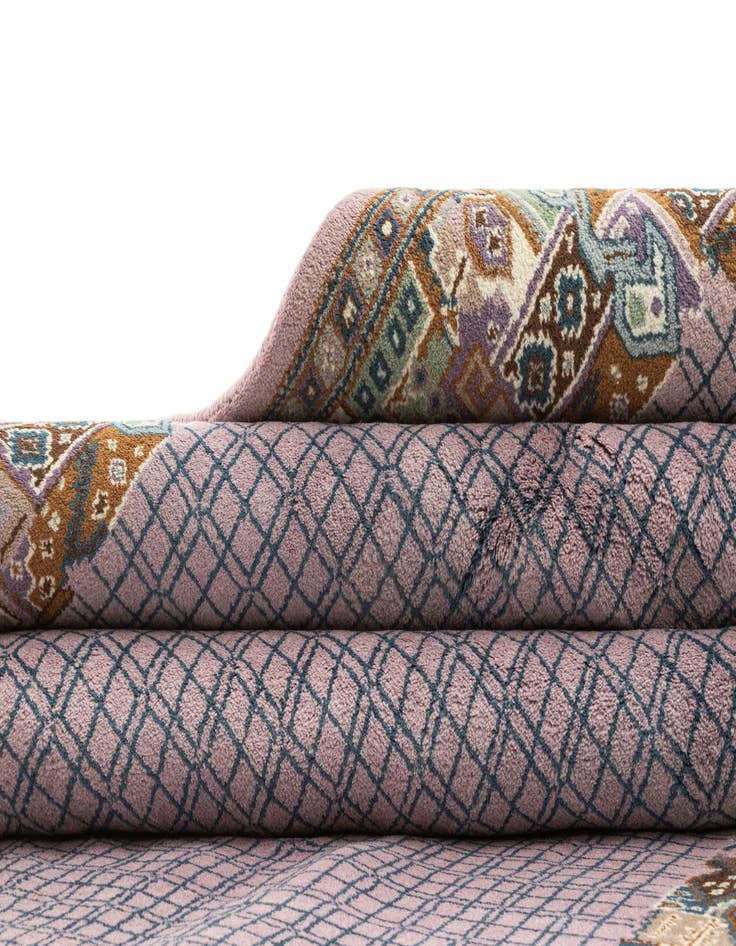 Detail image of  6' 6 x 10'  Hand Knotted Tibet Wool Rug