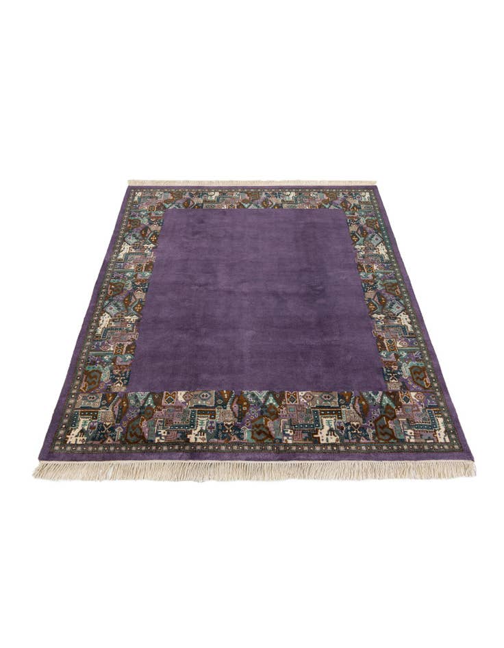 Detail image of  6' 8 x 8' 3  Hand Knotted Tibet Wool Rug