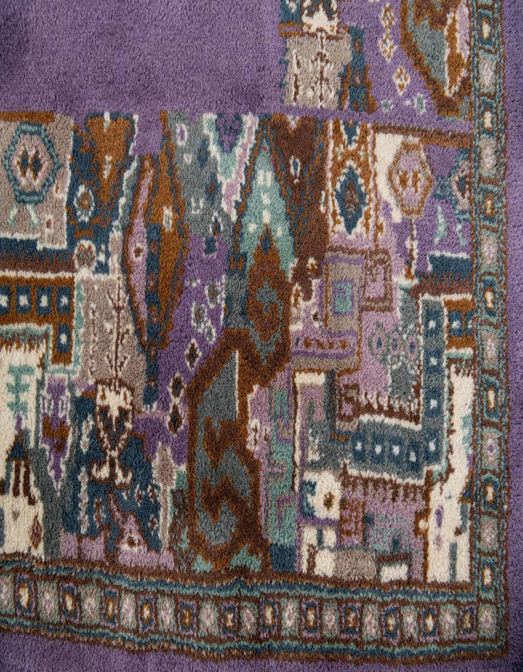 Detail image of  6' 8 x 8' 3  Hand Knotted Tibet Wool Rug