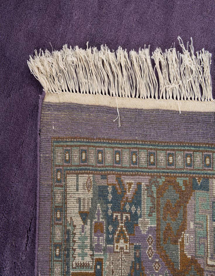 Detail image of  6' 8 x 8' 3  Hand Knotted Tibet Wool Rug