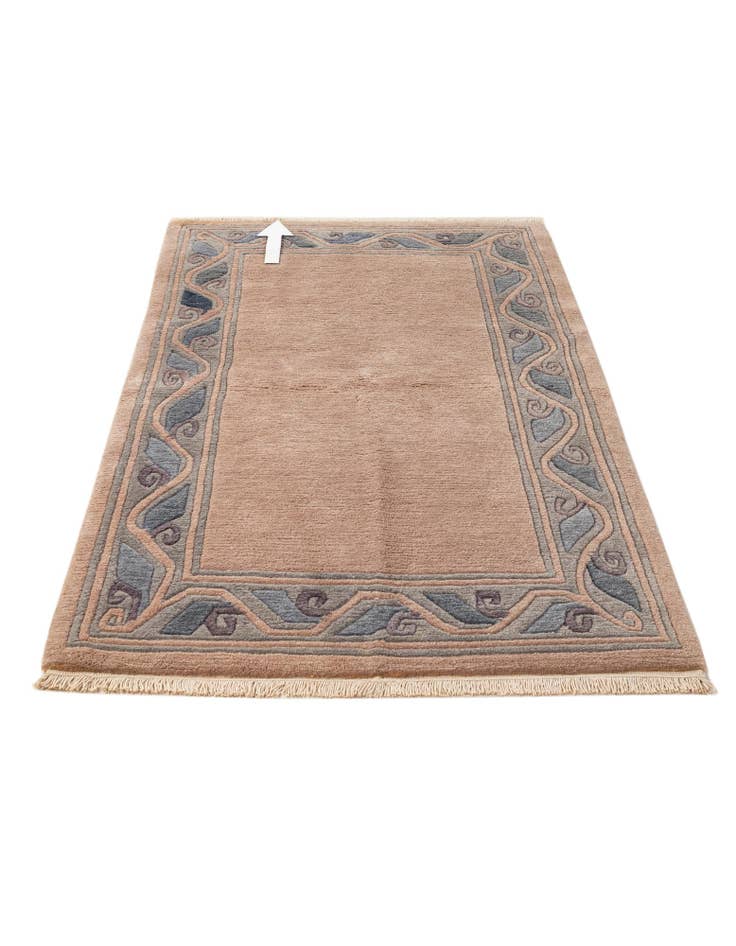 Detail image of  3' 1 x 5' 2  Hand Knotted Tibet Wool Rug