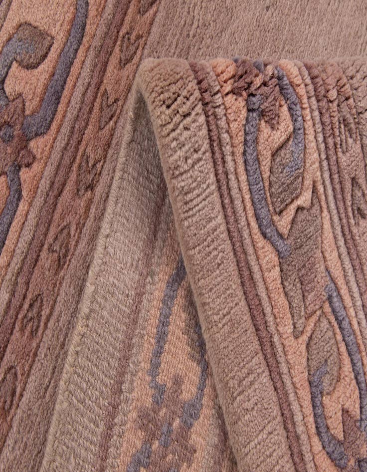 Detail image of  4' 1 x 6'  Hand Knotted Tibet Wool Rug