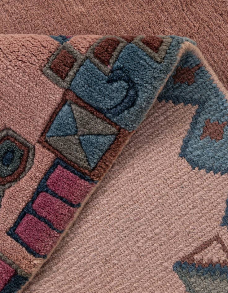 Detail image of  4' 1 x 5' 9  Hand Knotted Tibet Wool Rug