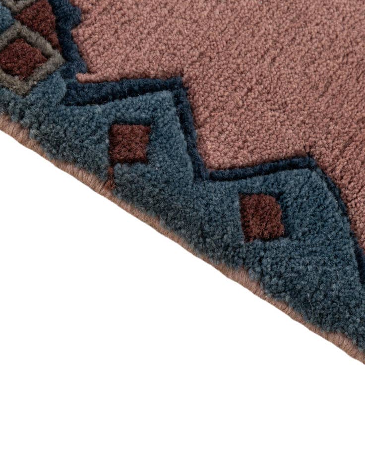 Detail image of  4' 1 x 5' 9  Hand Knotted Tibet Wool Rug
