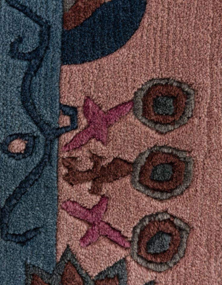 Detail image of  4' 1 x 5' 9  Hand Knotted Tibet Wool Rug