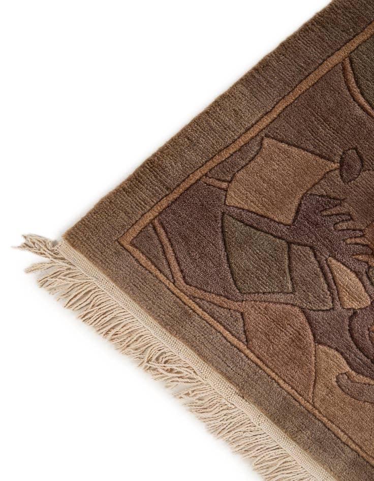 Detail image of  8' 1 x 10' 11  Hand Knotted Tibet Wool Rug