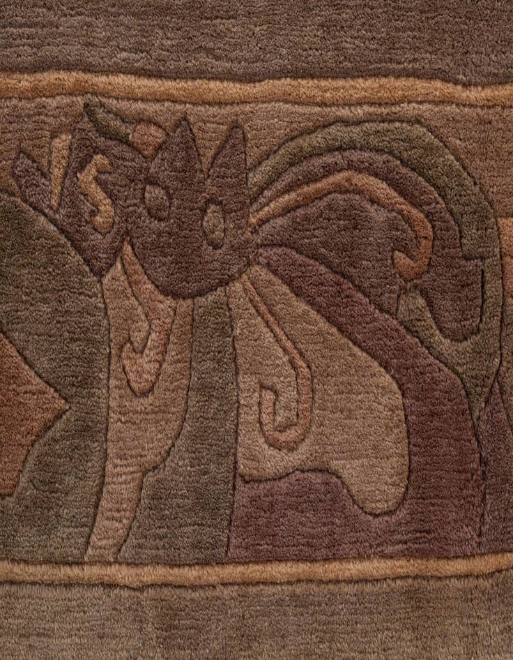 Detail image of  8' 1 x 10' 11  Hand Knotted Tibet Wool Rug