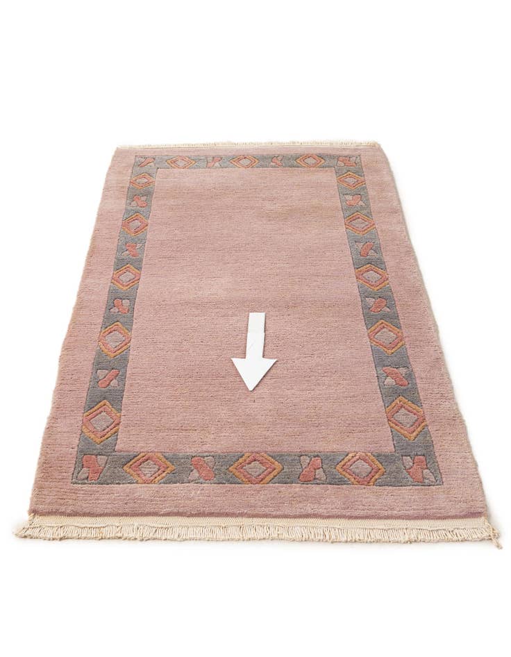 Detail image of  2' 7 x 4' 7  Hand Knotted Tibet Wool Rug