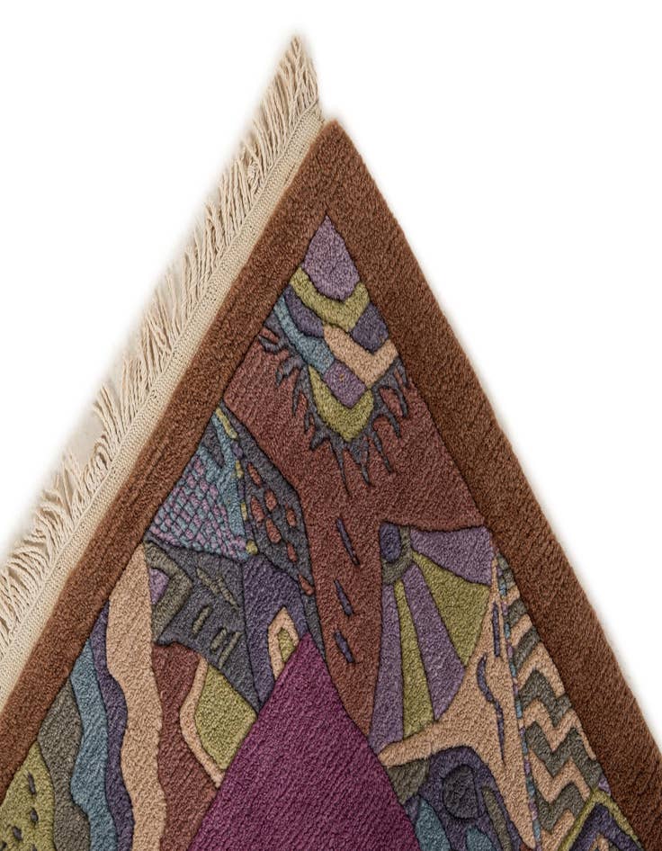 Detail image of  5' 10 x 7' 6  Hand Knotted Tibet Wool Rug