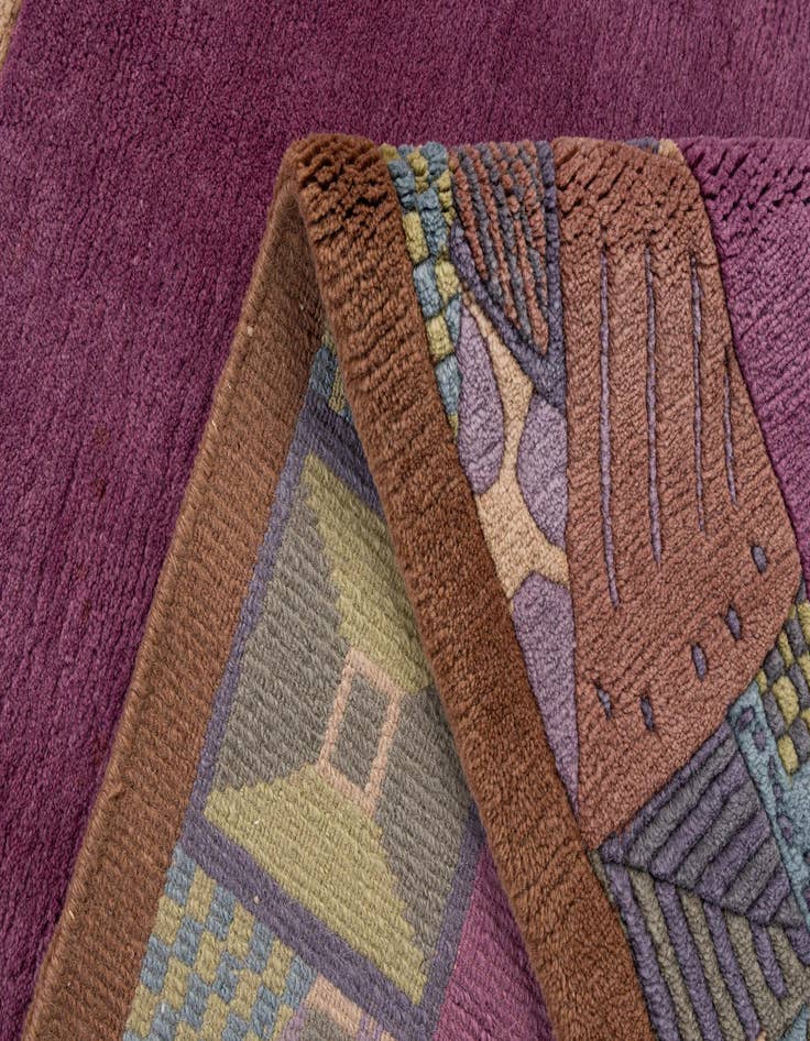 Detail image of  5' 10 x 7' 6  Hand Knotted Tibet Wool Rug