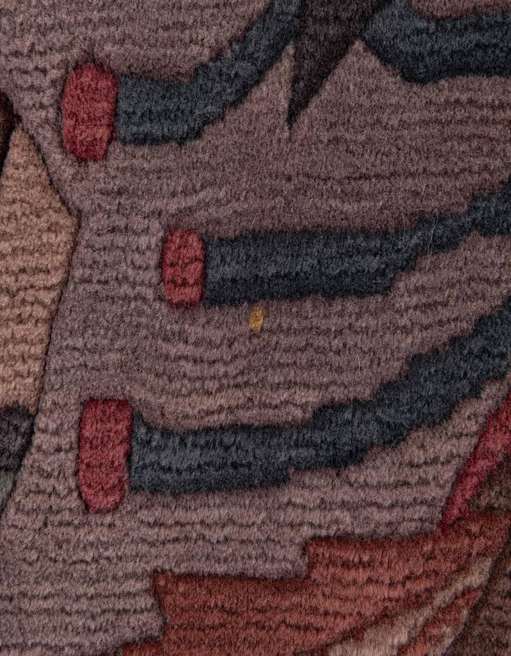 Detail image of  5' 1 x 8'  Hand Knotted Tibet Wool Rug