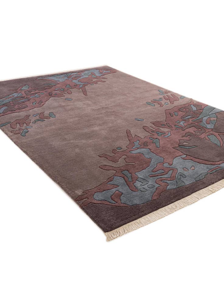 Detail image of  5' 8 x 7' 11  Hand Knotted Tibet Wool Rug