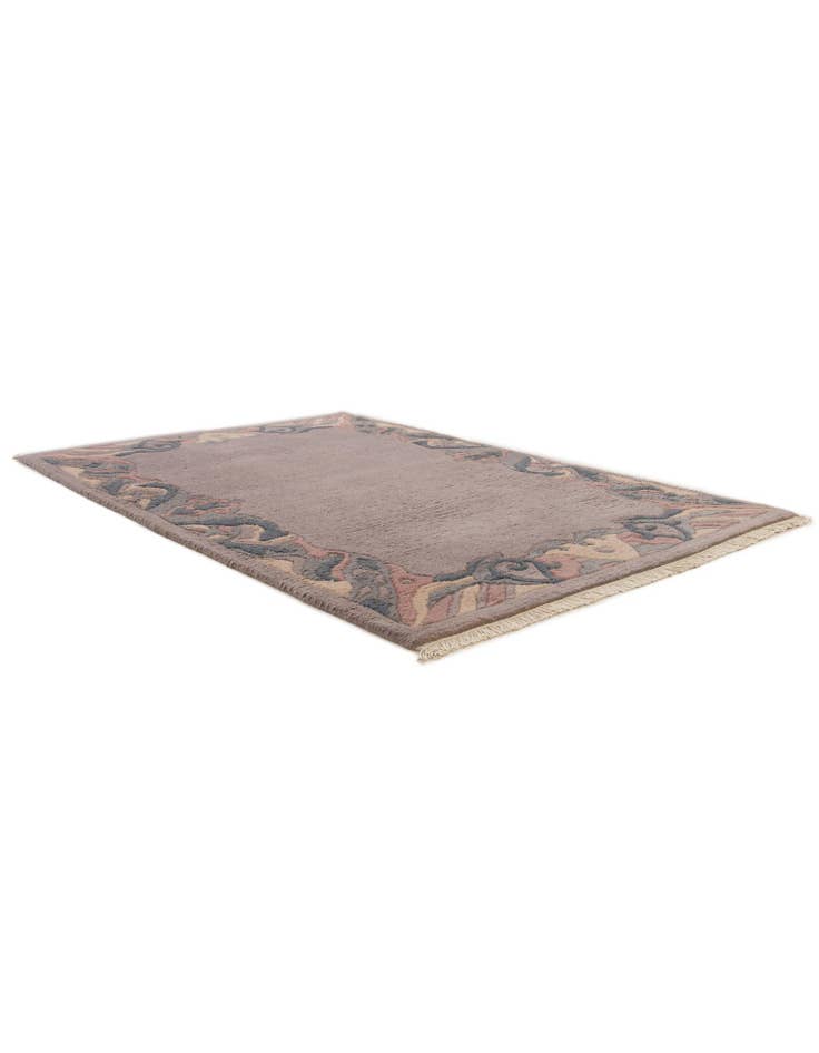 Detail image of  4' x 5' 11  Hand Knotted Tibet Wool Rug