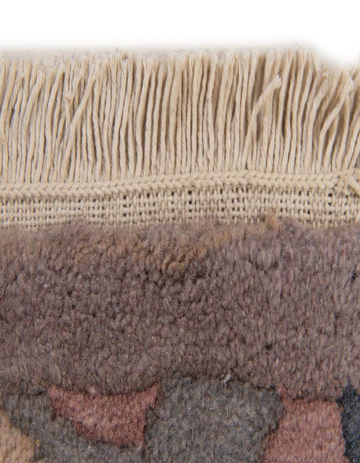 Detail image of  4' x 5' 11  Hand Knotted Tibet Wool Rug