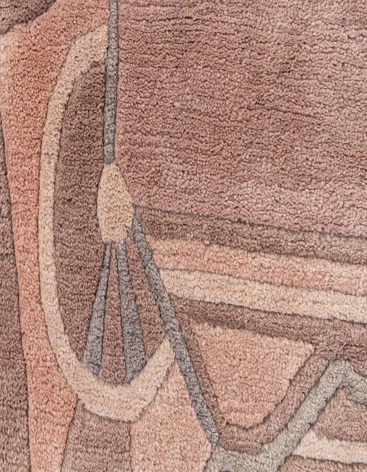 Detail image of  3' 1 x 5' 6  Hand Knotted Tibet Wool Rug