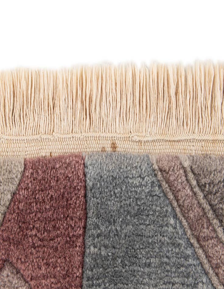 Detail image of  6' 8 x 9' 8  Hand Knotted Tibet Wool Rug