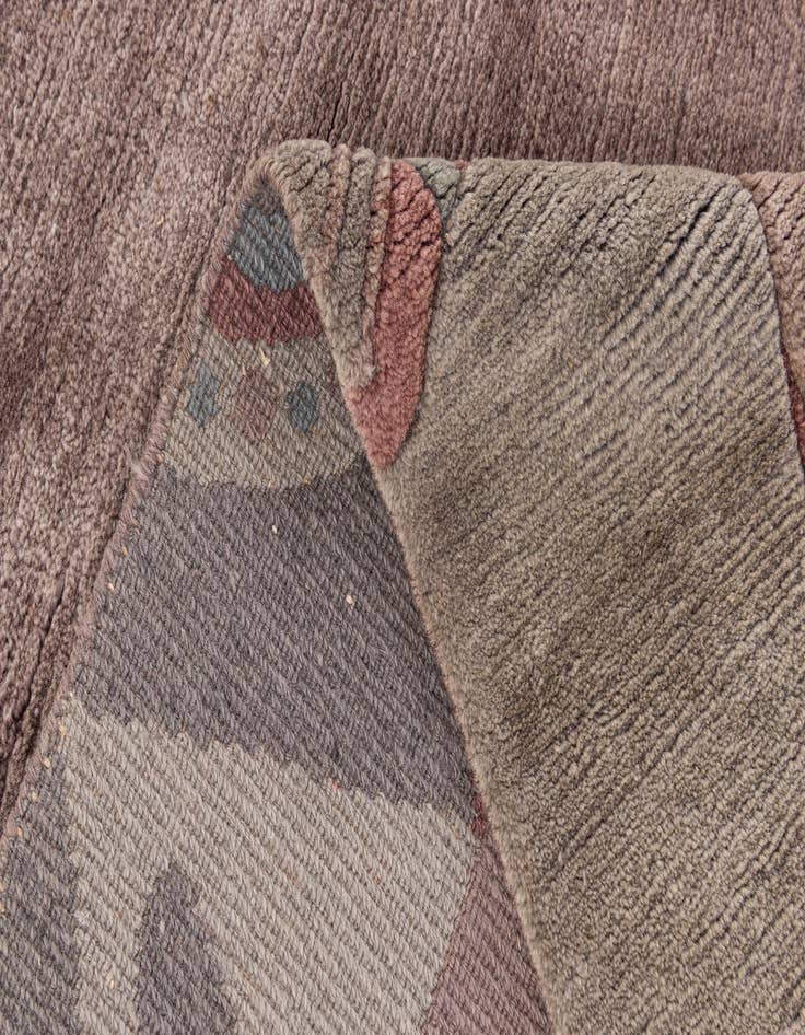 Detail image of  6' 8 x 9' 8  Hand Knotted Tibet Wool Rug